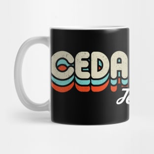 Retro Cedar Park Texas Mug